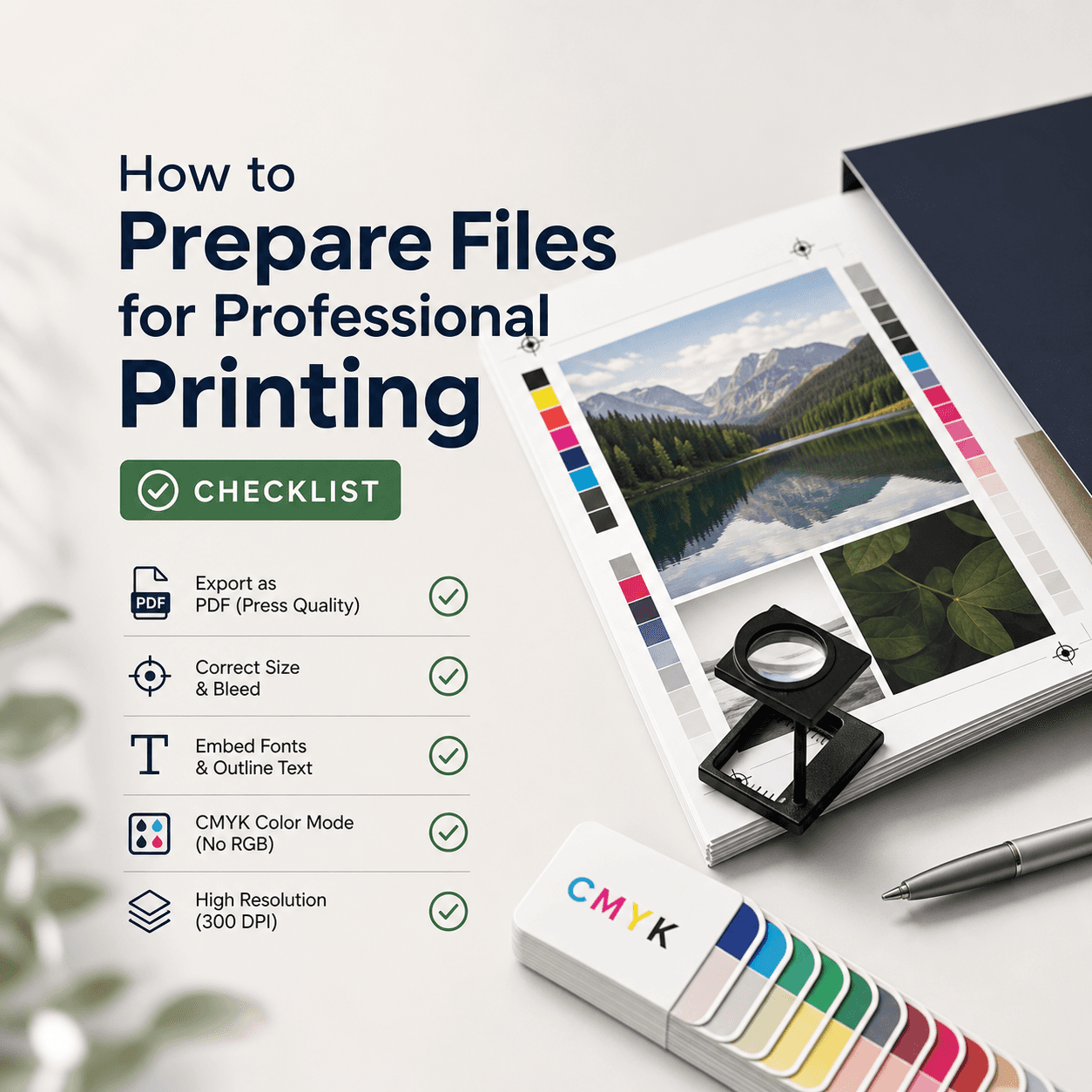 How to Prepare Files for Professional Printing (Checklist)