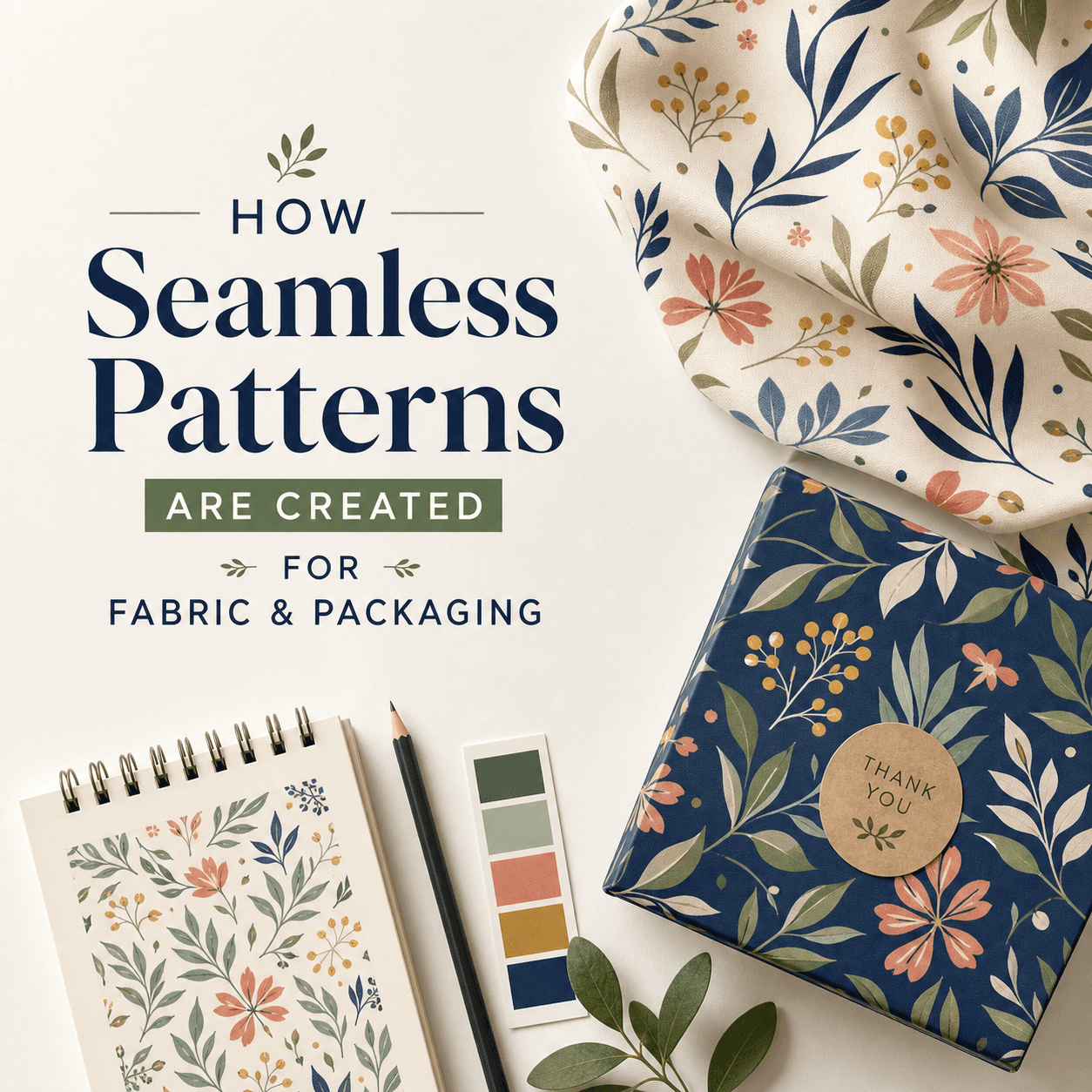 How Seamless Patterns Are Created for Fabric & Packaging