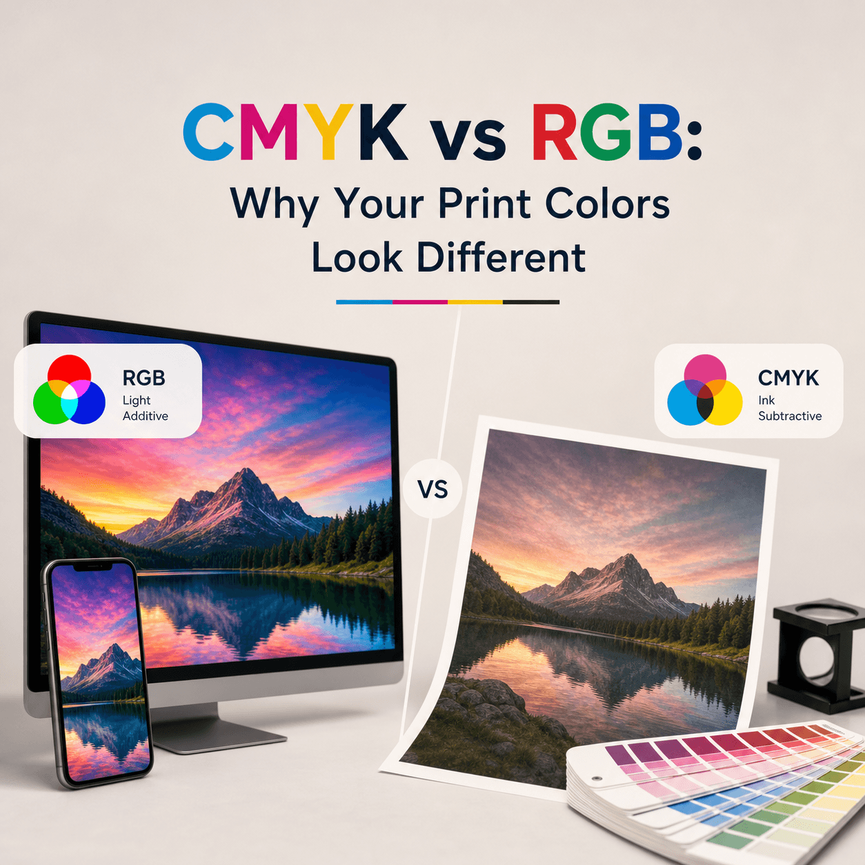 CMYK vs RGB: Why Your Print Colors Look Different