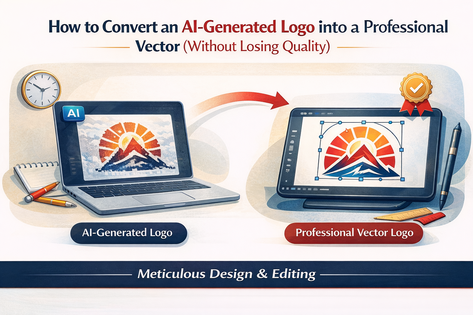 How to Convert an AI-Generated Logo into a Professional Vector (Without Losing Quality)
